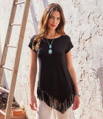 Angled Fringe Top